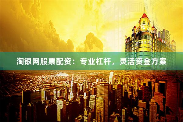 淘银网股票配资:专业杠杆,灵活资金方案